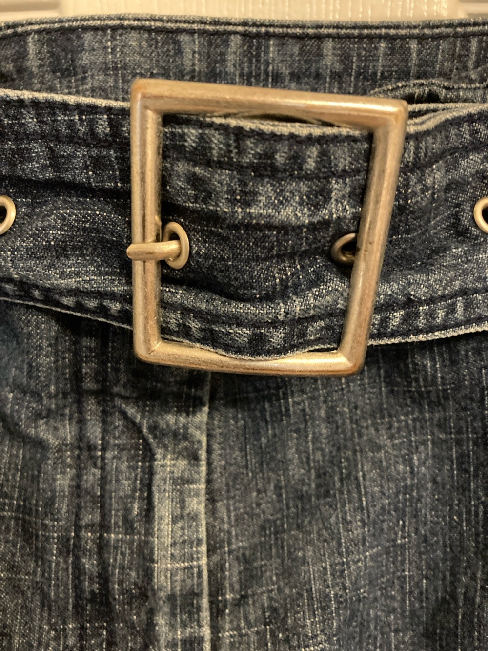 Carolina Blues Denim Mini Skirt with Belt - Picture 4 of 8